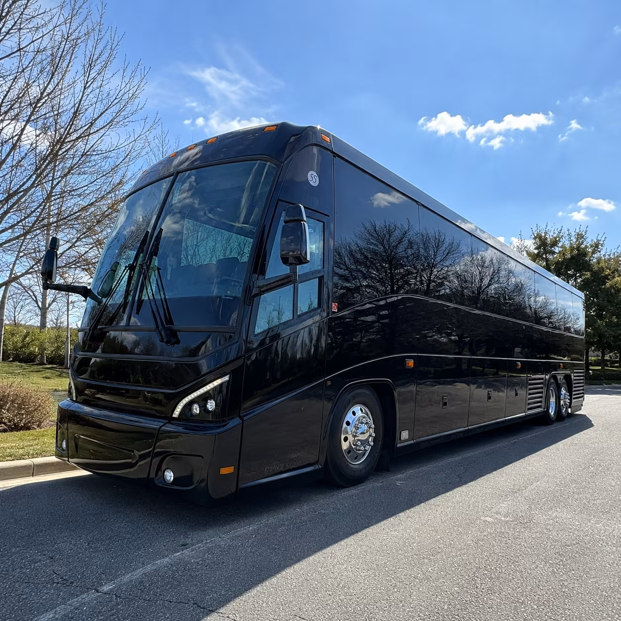 la habra charter bus rental exterior