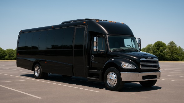 Exterior of Charter Bus Company La Habra's 15 Passenger Minibus in La Habra