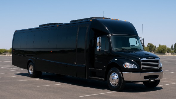 Exterior of Charter Bus Company La Habra's 20 Passenger Mini bus in La Habra