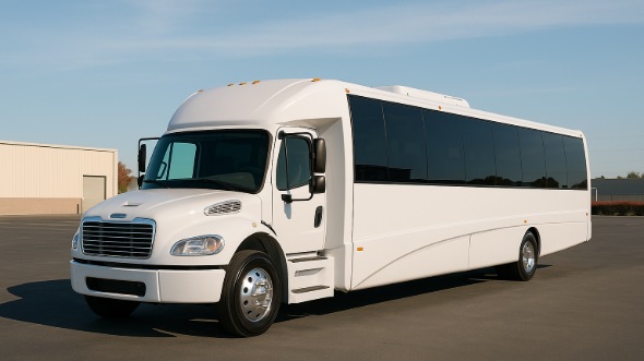 Exterior of Charter Bus Company La Habra's 30 Passenger Minibus in La Habra