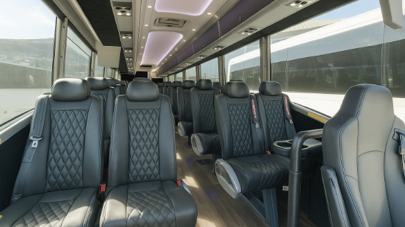la habra 35 passenger minibus inside