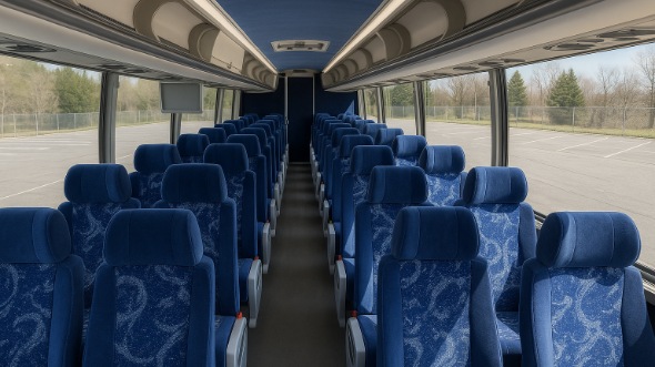 la habra 50 passenger charter bus inside